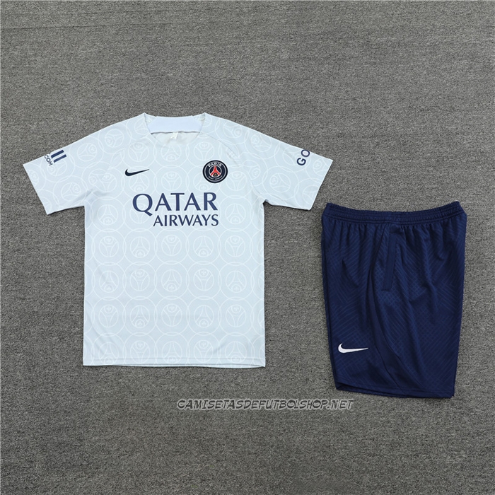 Chandal del Paris Saint-Germain 22-23 Manga Corta Gris - Pantalon Corto
